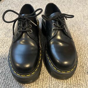 Dr. Marten 1461 quad smooth women’s platform shoes